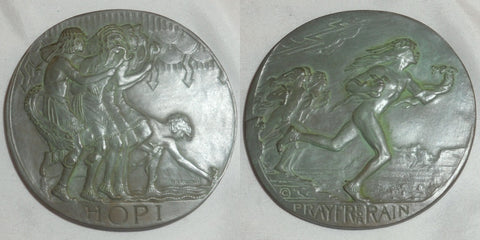 1931 AE Medal Society of Medalists 3rd Issue H MacNeil Sculptor HOPI Rain Prayer