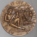 1961 Bronze Medal Society Of Medalists SOM 64 Nat Choate David and Goliath MIB