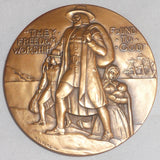 1961 Bronze Medal Society Of Medalists SOM 63 Pilgrims and Patriots Adolph Block