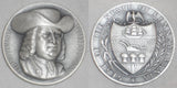 1962 Pure Silver Medal William Penn & The Seal of The State Of Pennsylvania MIB