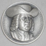 1962 Pure Silver Medal William Penn & The Seal of The State Of Pennsylvania MIB