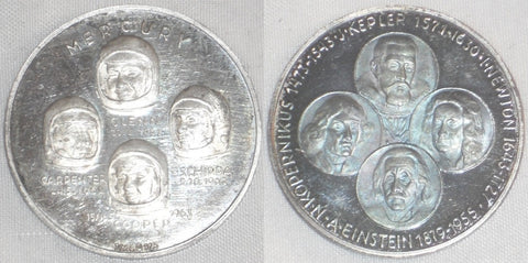 Rare 0.925 Silver Medal Mercury Project Federal Mint Vienna Unc. in Original Box