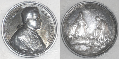 1904 Silver Medal Pope Pius X AN II Proclamation of Two New Saints By Bianchi AU