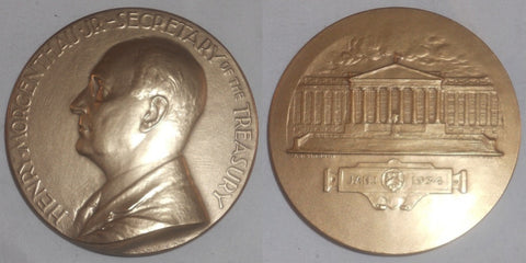 1934 Bronze Commemorative Medal Henry Morgenthau Jr Treasury Secretary US Mint