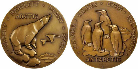 1941 Medal Society Of Medalists 24th Issue Arctic-Antarctic Erwin Springweiler