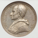 1897 Silver Medal Pope Leo 13 Yr. 21 Bianchi Pinturicchio's Fresco Resurrection