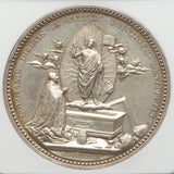 1897 Silver Medal Pope Leo 13 Yr. 21 Bianchi Pinturicchio's Fresco Resurrection