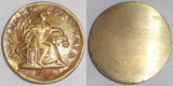 1928 Brass Medal 1785 Immune Columbia Piece 1st National Bank Philadelphia XF+