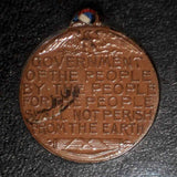 1909 Copper Medal By Pratt Abraham Lincoln Birth Centennial NYC Ribbon & Case