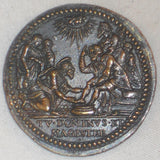 1591 Vatican Bronze Medal Pope Innocent IX AN I Jesus Washing Disciples Feet