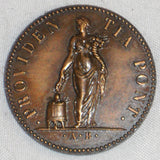 1559-65 Bronze Medal Pope Pius IV Standing Divine Providence Paris Mint Restrike