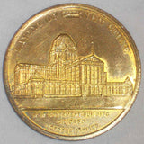 1899 Gilt Bronze Medal Admiral Dewey Laying Cornerstone Government Bldg. Chicago