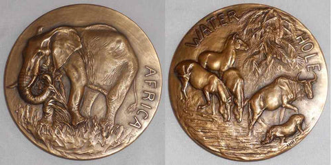 1943 Large Bronze Medal Society Of Medalists 27th Issue Anna Hyatt Huntington
