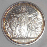 1918 Vatican Silver Medal Benedict XV Anno V Jesus Blessing the Unfortunates AU+