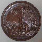 c. 1740 Bronze Medal John Milton Paradise Lost Jean Dassier Sculptor Choice XF