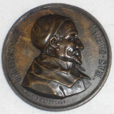 1843 France Bronze Medal St. Vincent De Paul Good Shepherd Jesus by Marius Penin