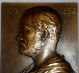 1910 Art Nouveau Prud'homme Plaque Louis Pasteur Award National Social Hygiene