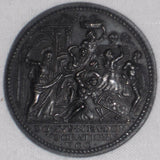 Papal State AE Medal Pope Paul IV Christ Driving Money Changers from the Temple