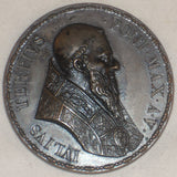 Beautiful Vatican Bronze Medal Pope Julius III Bust Right Restoration of England to The Catholic Church Ann V, Early Restrike