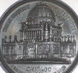 1893 Columbian Exposition Medal High Relief Columbus & Administration Building