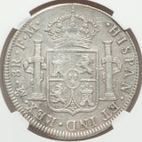 1796 Silver Coin Mexico 8 Reales Mint Mark Mo FM Charles IIII of Spain NGC AU 53