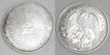 Mexico Crown Size Silver Coin 1909 Mo. G.V. One or Un Peso Eagle Snake in Beak