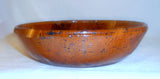 Antique Brown Colored Redware Manganese Glazed Deep Dish or Bowl SE Pennsylvania