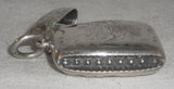 Antique English Sterling Silver Small Match Safe Vesta Engraved Foliate Design