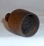 Antique Primitive Small Size Plunger Type Wood Butter Mold Nice Heart Design