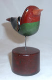 Don Noyes Folk Art Carved & Painted Colorful Bird Pennsylvania German Inspired
