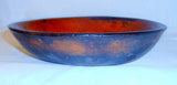 Antique Manganese Glazed Orangish-Brown Redware Deep Pie Plate SE Pennsylvania