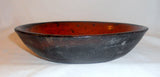 Antique Manganese Glazed Orangish-Brown Redware Deep Pie Plate SE Pennsylvania