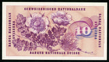 1956 Switzerland Banknote Ten Francs Gottfried Keller Image Pick 45c Crisp UNC