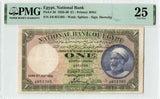 Currency 1926 Egypt One Pound Banknote P20 Signed Hornsby Egyptian Fallah VF25
