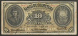 1914 Mexico Banco De Queretaro 10 Pesos Banknote New Signature Overprint P S391b