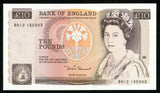 1984-86 Great Britain Ten Pounds Banknote P-379c Somerset Prefix BN12 Crisp Unc.