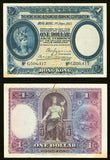 1935 The Hong Kong & Shanghai Banking Corporation One Dollar Banknote Pick 172c