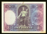 1935 The Hong Kong & Shanghai Banking Corporation One Dollar Banknote Pick 172c