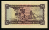 1962 South African Reserve Bank 20 Rands Banknote Van Riebeeck P# 108A UNC