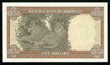 1978 Reserve Bank of Rhodesia 5 Dollars Banknote P #36b Apparent Uncirculated