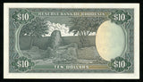 1975 Reserve Bank of Rhodesia 10 Dollars Banknote P #33i Apparent Uncirculated