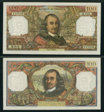 1971 France 100 Francs Banknote Pick No. 149d Pierre Corneille Choice AU 58 EPQ