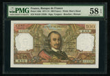 1971 France 100 Francs Banknote Pick No. 149d Pierre Corneille Choice AU 58 EPQ