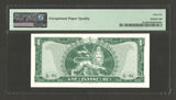 1966 ND Ethiopia One Dollar Banknote Emperor Haile Selassie P#25a PMG 66 EPQ