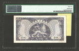 1966 ND Ethiopia 100 Dollars Banknote Emperor Haile Selassie Pick #29a PMG AU 55