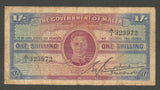 1943 ND Government of Malta One Shilling Banknote Pick Number 16 Good Fine