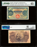 1914 Angola Banknote Banco Nacional Ultramarino 20 Centavos P # 43Choice EF 45
