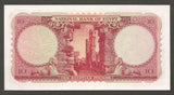 1958 Egypt Currency 10 Pounds Banknote P 32 Tutankhamen Signed Elemary Crisp Unc