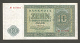 Nice 1948 German Democratic Republic 10 Mark Banknote Pick No. 12a Crisp XF++