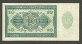 Nice 1948 German Democratic Republic 10 Mark Banknote Pick No. 12a Crisp XF++